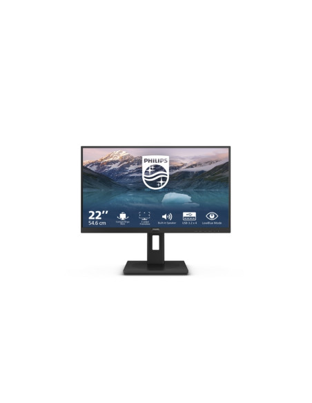 MONITOR PHILIPS LED 21.5" Wide 222S9JML/00 VA 1920x1080 4ms 250cd/mq 3000:1 (20.000.000:1) 2x2W MM PIVOT Reg.H VGA HDMI DP
