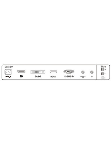 MONITOR PHILIPS LED 23.8"Wide 241B8QJEB/00 IPS 1920x1080 250cd/mq 1000:1 (50.000.000:1) 2x2W MM PIVOT VGA DVI HDMI DP