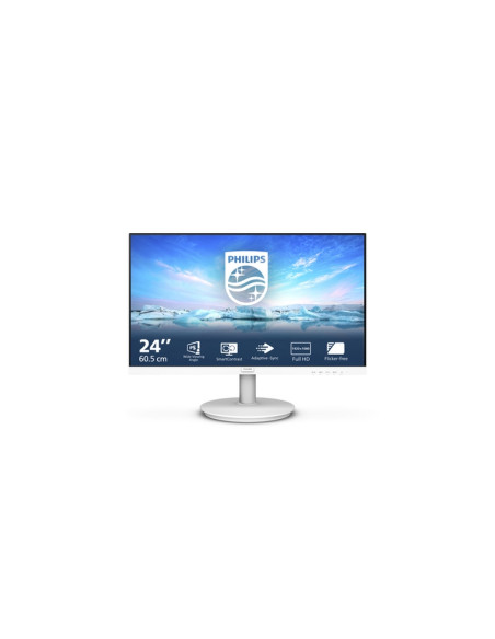 MONITOR PHILIPS LED 23.8"Wide 241V8AW/00 IPS 1920x1080 250cd/mq 1000:1Mega Infinity DCR 2x2W MM VGA HDMI White