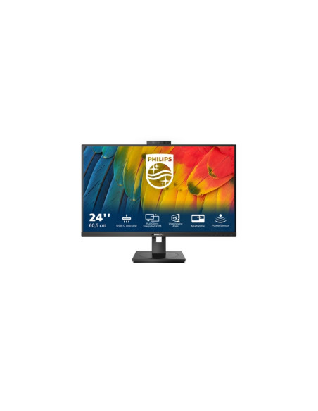 MONITOR PHILIPS LED 23.8"Wide 24B1U5301H/00 IPS 1920x1080 300cd/mq 1000:1(50.000.000:1)2x5W MM Reg.H PIVOT HDMI DP USB-C docking