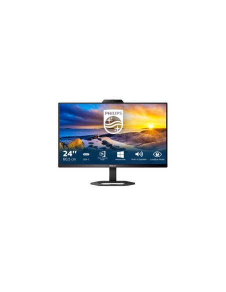 MONITOR PHILIPS LED 23.8"Wide 24E1N5300HE/00 IPS 1920x1080 1ms 300cd/mq 1.000:1 2x3W MM WEBCAM Pivot Reg.H HDMI DP USB-C docking