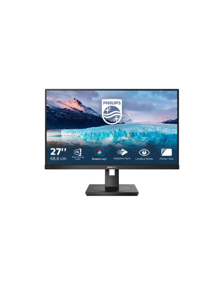 MONITOR PHILIPS LED 27"Wide 272S1AE/00 IPS 1920x1080 4ms 250cd/mq 1.000:1 2x2W MM Pivot RegH VGA DVI HDMI DP