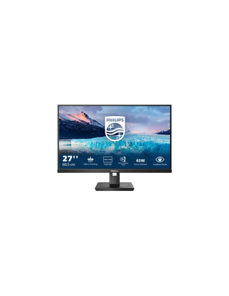 MONITOR PHILIPS LED 27"Wide 273S1/00 IPS 1920x1080 4ms 300cd/mq 1.000:1 2x2W MM Reg.H PIVOT HDMI DP RJ45 USB-C Docking