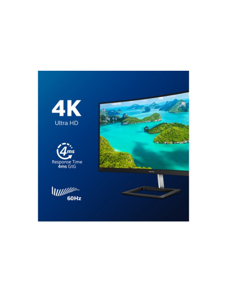 MONITOR PHILIPS LED 31.5" Wide CURVED 328E1CA/00 VA 3840x2160 4ms 250cd/m2 2.500:1 MEGA INFINITY 2x3W MM 2HDMI DP GAMING