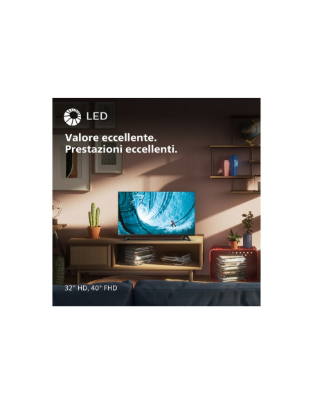 TV PHILIPS LED 32'' SMART TV 32PHS6009/12 HD 3HDMI 2USB Wi-Fi DVB-T/T2/T2-HD/C/S/S2