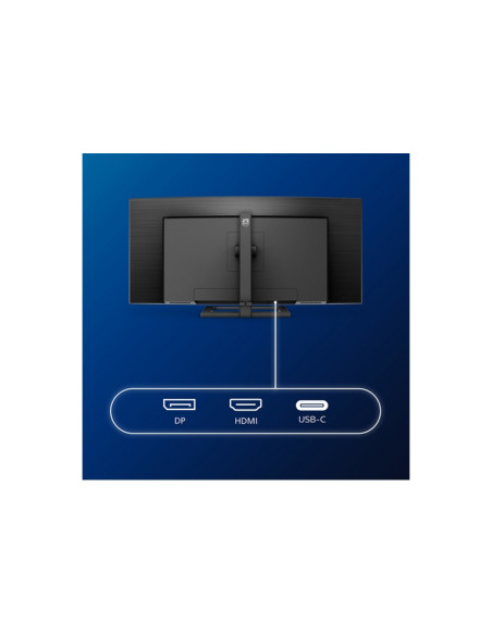 MONITOR PHILIPS LED 34" CURVED 346E2CUAE/00 VA 3440x1440 4ms 300cd/m2 3000:1 2x5W MM RegH HDMI DP USB-C docking GAMING