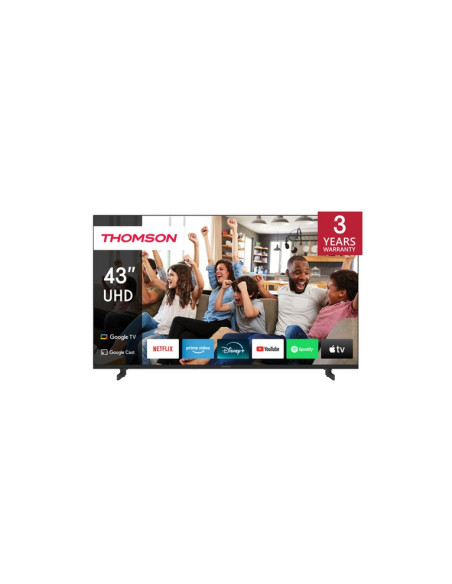 TV THOMSON LED 43" 43UG4S14 SMART GOOGLE TV DVB-T2/S2 UHD CI+ 3XHDMI 2XUSB  -TELECOMANDO RETRO ILLUMINATO VESA