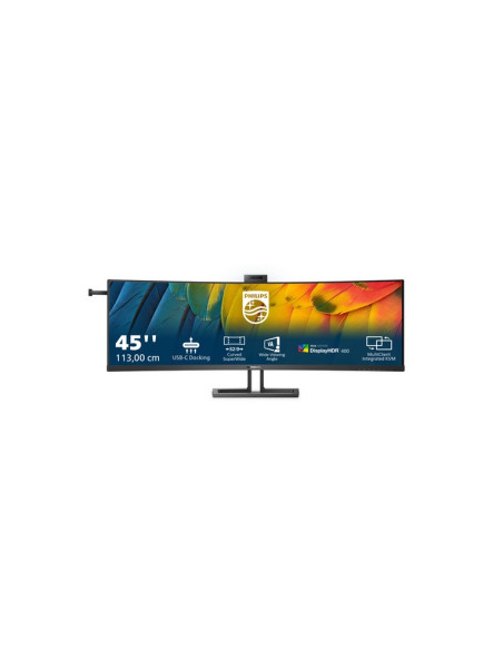 MONITOR PHILIPS 44,5" 32:9 CURVED 45B1U6900CH VA 5120x1440 4ms 450cd/m2 2x5W MM WEBCAM Reg.H 2HDMI DP RJ45 2USB-C docking