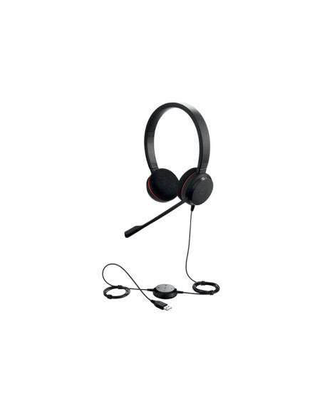 Cuffia professionale Jabra EVOLVE 20 MS Duo USB, Canc. rumore,tasto "Mute",certif. Microsoft - GRANZIA CASCO 2 ANNI