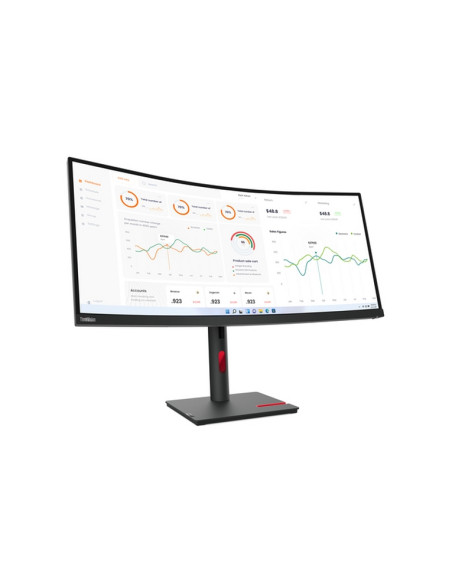 MONITOR LENOVO T34w-30 63D4GAT1EU 34" VA/WQHD/HDMI,DP,USB-C (75W)/Ethernet