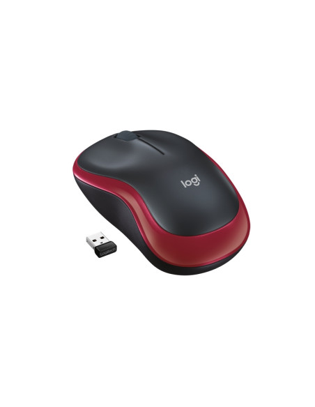 MOUSE LOGITECH "Wireless Mouse M185 Rosso" - 910-002237