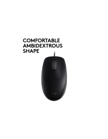 MOUSE LOGITECH "B110 SILENT DARK" 3 tasti 1000dpi oem