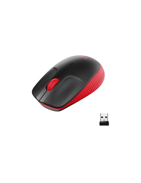 MOUSE LOGITECH "Wireless Mouse M190 " USB 1000 dpi 3 PULSANTI ROSSO 910-005908