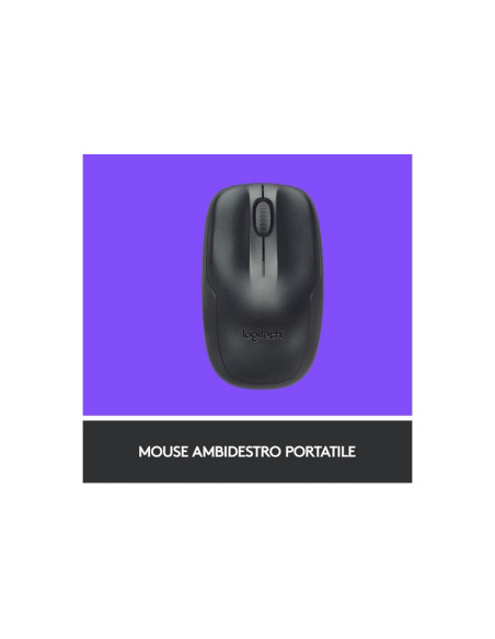 TASTIERA LOGITECH + MOUSE "Wireless Combo" MK220 NERO USB 920-003721
