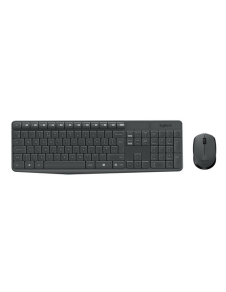 TASTIERA LOGITECH + MOUSE "Wireless MK235" wireless affidabile fino a 10 metri