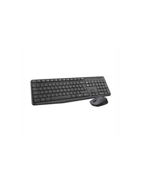 TASTIERA LOGITECH + MOUSE "Wireless MK235" wireless affidabile fino a 10 metri