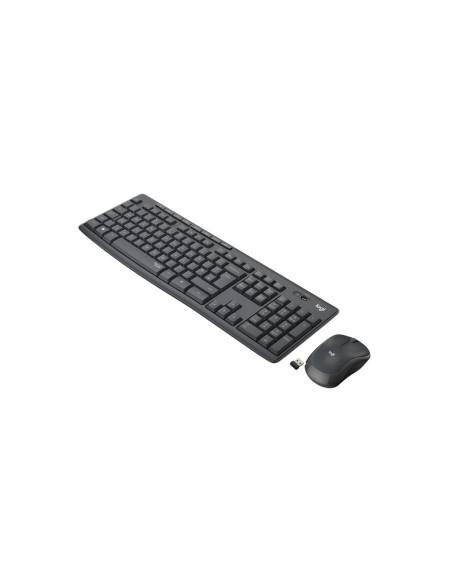 TASTIERA LOGITECH+MOUSE Wireless Desktop MK295 SILENT COMBO USB GRAFITE 920-009797