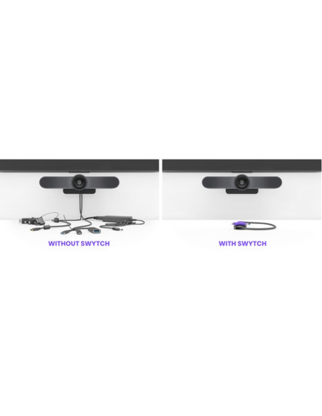 LOGITECH SWYTCH BLACK - WW Trasmettitore e ricevitore AV, Risoluzione massima: 3840 x 2160 Pixel,30 fps - 952-000010