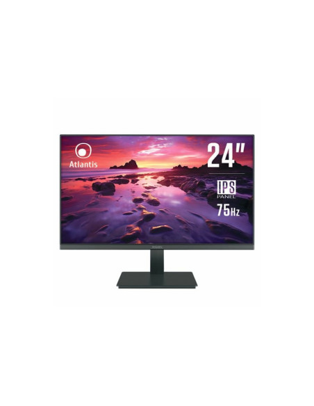 MONITOR ATLANTIS LED 23,8" Wide A05-HE24I-VH IPS 1920x1080 5ms 235A'±10cd/m2 1.000:1 VESA VGA HDMI Black