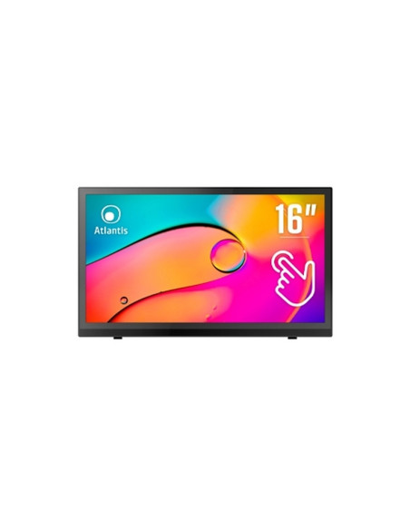 MONITOR ATLANTIS TOUCH LED 15,6" Wide A05-T16A-VHM 1920x1080 15ms 255/204 cd/m2 700:1 (10M:1) VESA MM VGA HDMI 10 Tocchi