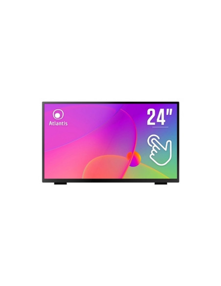MONITOR ATLANTIS TOUCH LED 23,8" Wide A05-T24A-VHDM 1920x1080 8ms 220/212 cd/m2 3000:1 (10M:1) VESA MM VGA HDMI DP 10 Tocchi