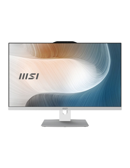 ALL IN ONE MSI Modern AM272P 12M-459IT 27" NO TOUCH i5-1235U 8GB SSD512GB Tastiera Mouse W11P Bianco